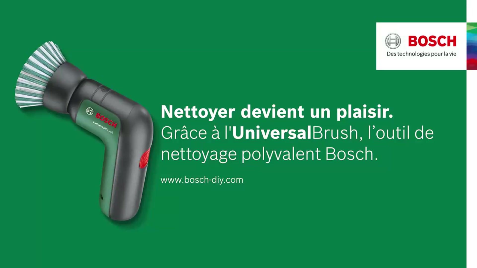 Bosch-Brosse électrique étanche sans fil, outil de nettoyage de